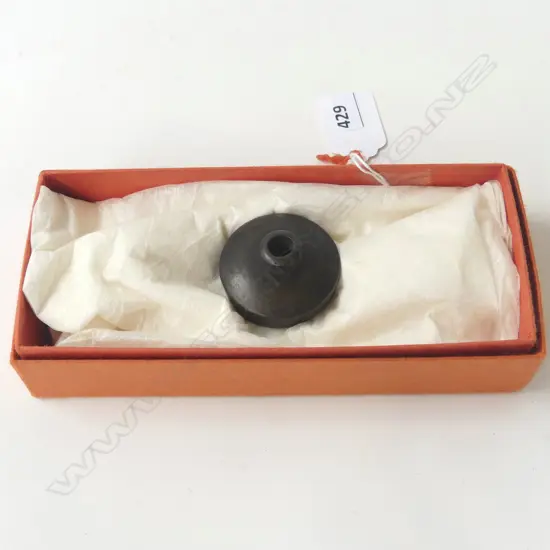 EDO PERIOD BRONZE WATER DRIPPER FOR CALLIGRAPHY H20 W39 MM