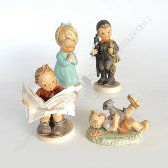 4 GOEBEL HUMMEL FIGURINES - LADDER REPAIRED H.140mm