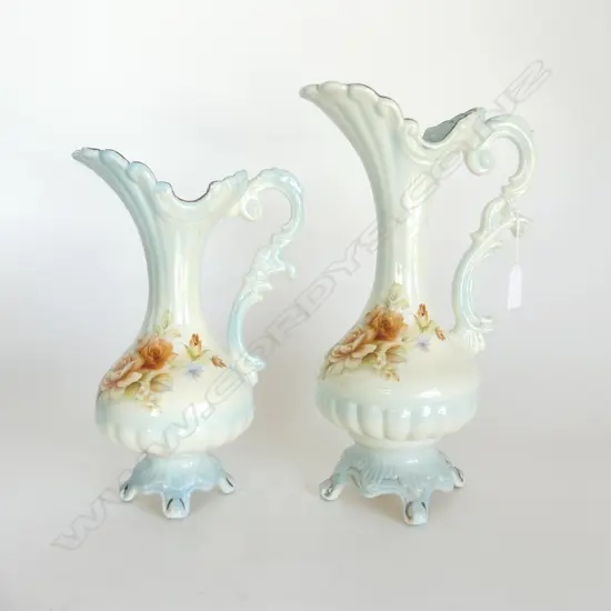 2 VICTORIAN STYLE JUGS H.320mm