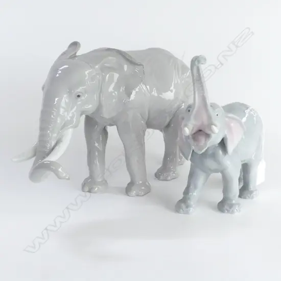 ENS GERMAN CHINA ELEPHANT H210 & ANOTHER H220MM