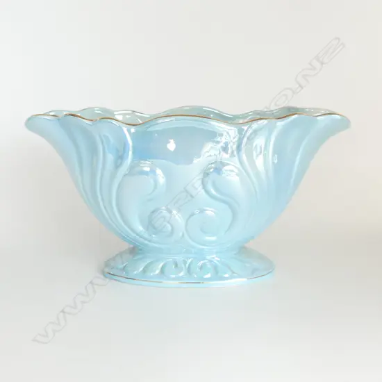MALING BLUE LUSTRE VASE ENGLAND L.285MM