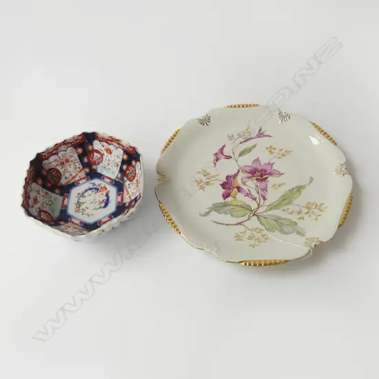 BAVARIAN 'WINTERING' PLATE + CHINESE BOWL