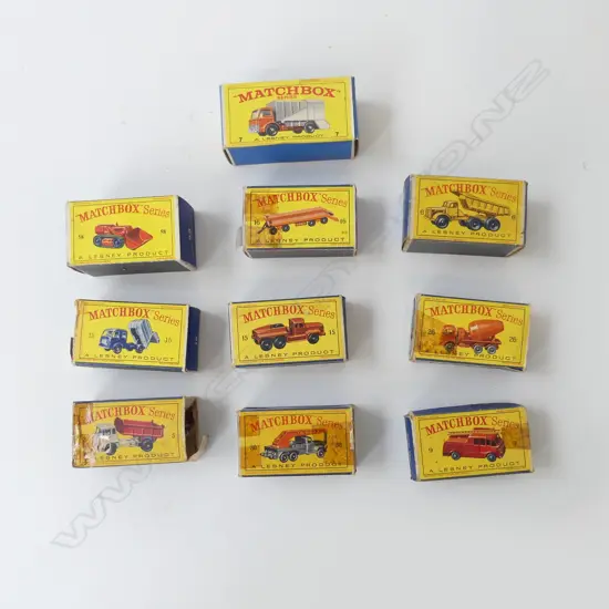 10 ASST. LESNEY MATCHBOX TRUCKS ETC