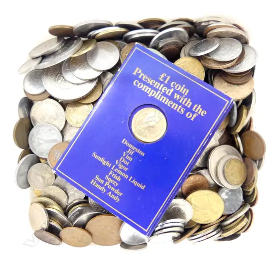 TUB ASST. WORLD COINS