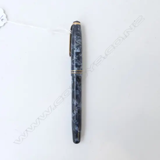 vintage ONTOTO 'THE PEN' No.16 FOUNTAIN PEN marbleized grey/blue black 