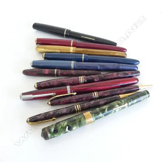 11 ASST VINTAGE FOUNTAIN & OTHER PENS