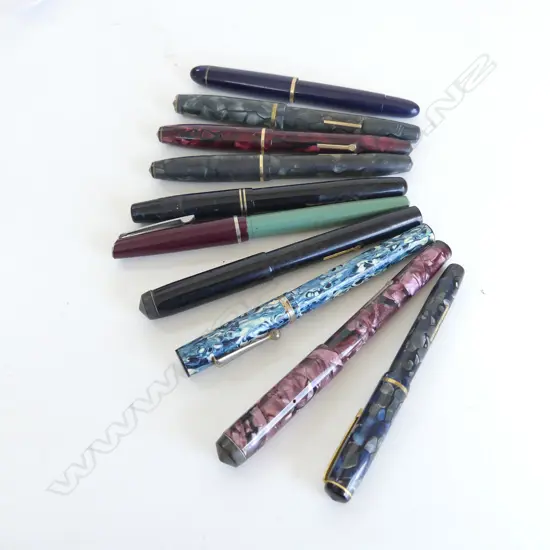 10 ASST VINTAGE FOUNTAIN & OTHER PENS