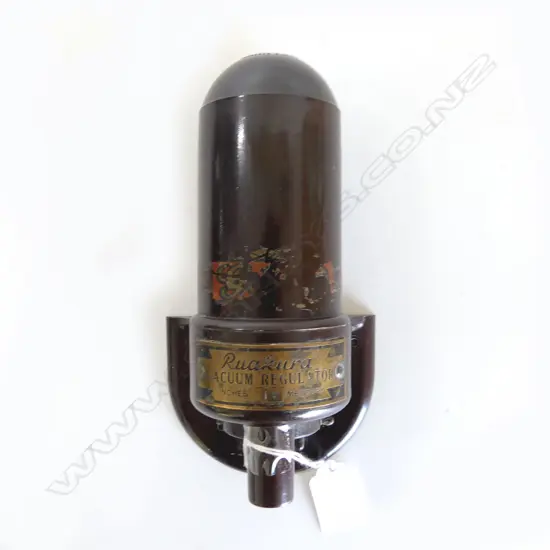 RARE BAKELITE 'RUAKURA' VACCUM REGULATOR c1940, designed in Hamilton for a milking machine