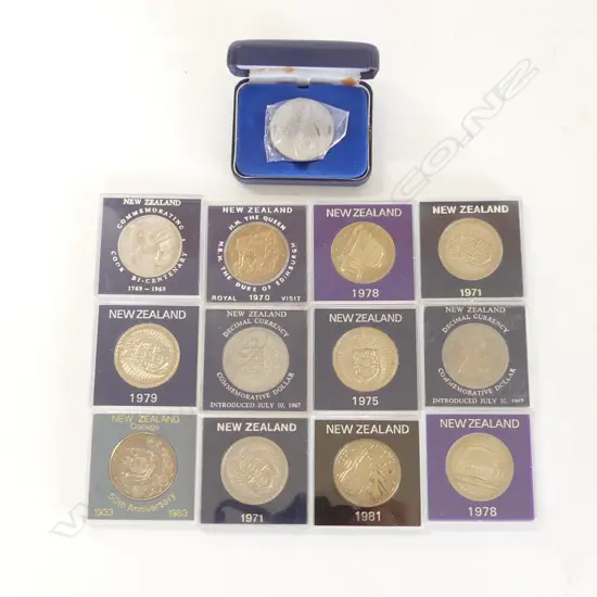 13 ASST. NZ COMMEMORATIVE COINS