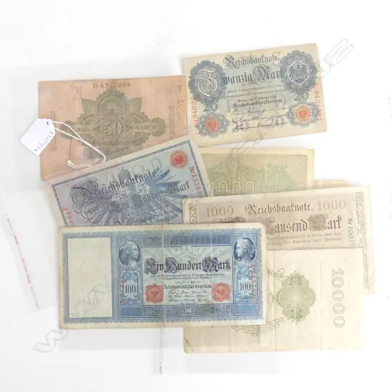 BUNDLE VINTAGE BANK NOTES