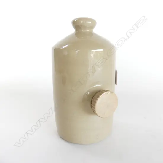 STONEWARE FOOTWARMER STAMPED CHESTERFIELD, ENGLAND