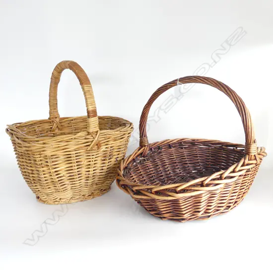 2 WICKER BASKETS