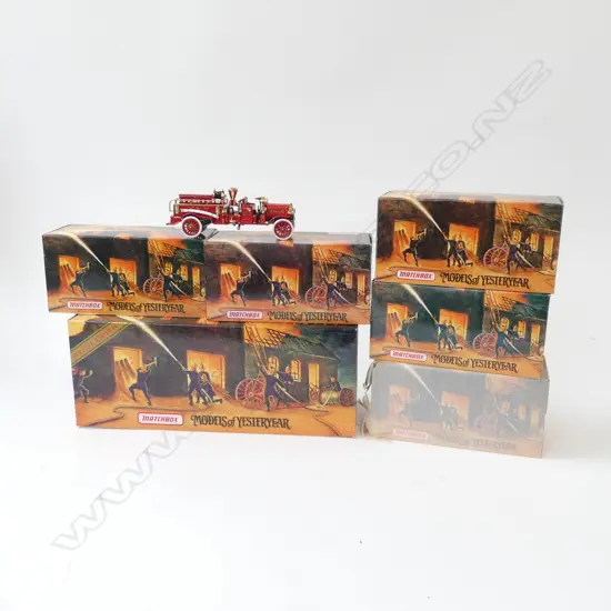 6 MINT & BOXED MATCHBOX FIRE ENGINE SERIES  FIRE ENGINES