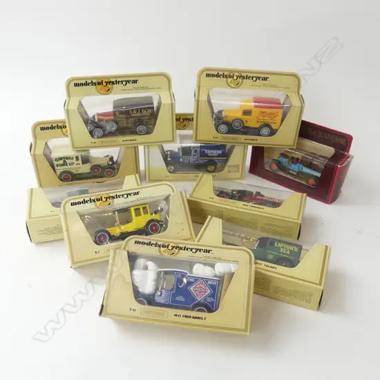 10 MATCHBOX MINT & BOXED  MODELS OF YESTERYEAR