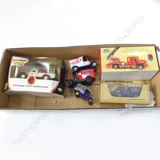 3 BOXED DIE CAST TOYS &4 UNBOXED MATCH BOX TOYS