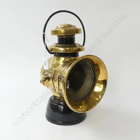 ANTIQUE CARRIAGE LANTERN H.310mm no glass 'LUCAS No. 742 'KING OF THE ROAD' B'HAM