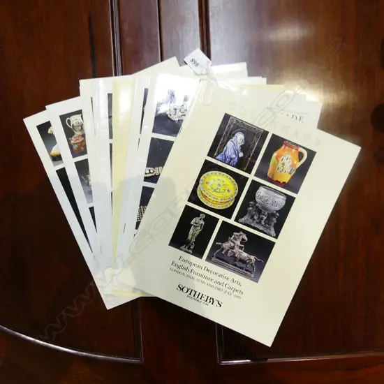 10 SOTHEBYS 'COLONNADE' 1990s AUCTION CATALOGUES