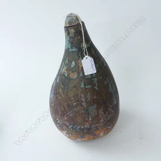 GEOFFREY FAIRBURN DECORATED GOURD H.280mm