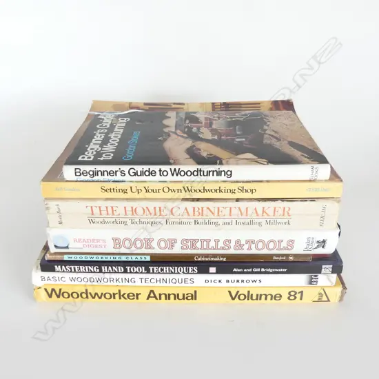 8 BOOKS ON WOODWORKING
