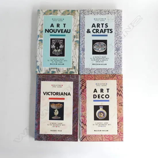 FOUR COLLCTORS 'STYLE GUIDES'  VICTORIANA/ARTS & CRAFTS/ ART NOUVEAU/ART DECO 1988