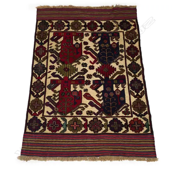 HAND KNOTTED MIXED PILE BURJUSTA RUG 1800 x 1230mm