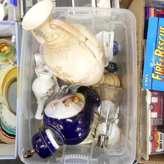 ASST. CHINA, LG VASE, GINGER JAR ETC