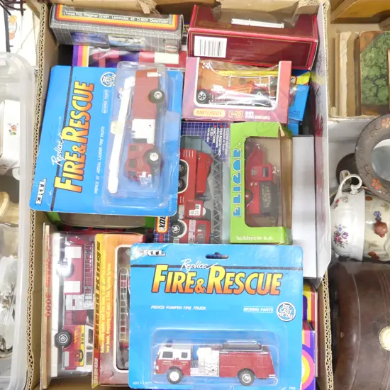 ASST. BOXED FIRE ENGINE MODEL TOYS ETC