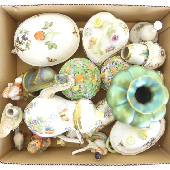 ASST. HUNGARIAN HEREND ZOLNAY CHINA