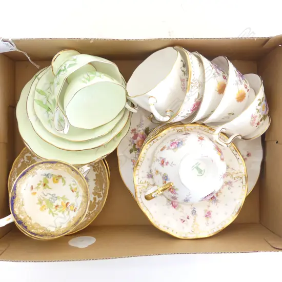 COLLECTION OF FLORAL FINE CHINA, INCLDS ROYAL CROWN DERBY & ROYAL ALBERT SNOWDROP