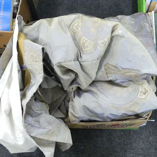 PR CURTAINS - EACH W.2M DROP 2.1M APPROX