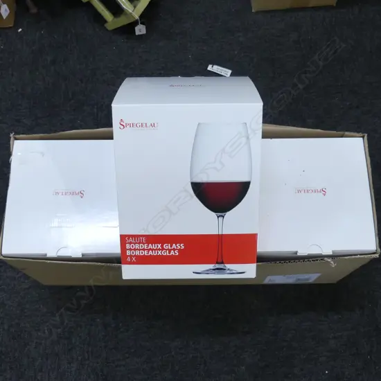 3 BOXES OF 4 SPIEGELAU BORDEAUX WINE GLASSES