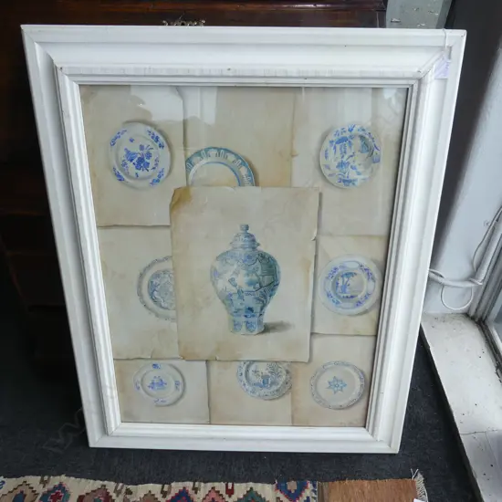 DUTCH DELFT PRINT BY FABRICE DE VILLENEUVE 785x585mm