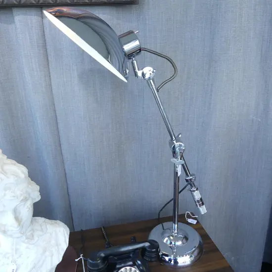 INDUSTRIAL STYLE SILVER METAL LAMP (WORKING) H.580mm W.780mm