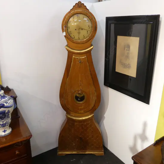 ANTIQUE CONTINENTAL CLOCK H.1960mm