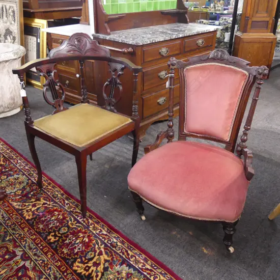 2 EARLY 20thC SIDE CHAIRS