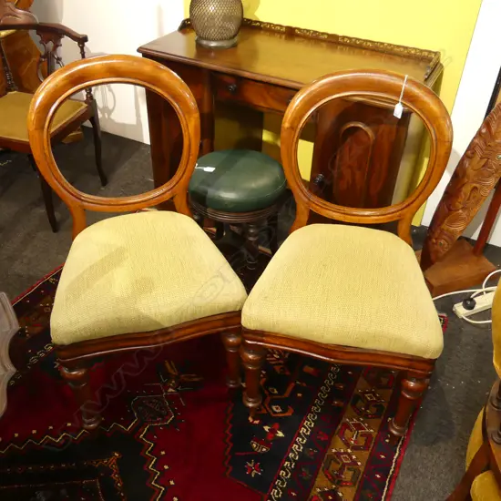 PR VICTORIAN BALLOON BACK DINING CHAIRS