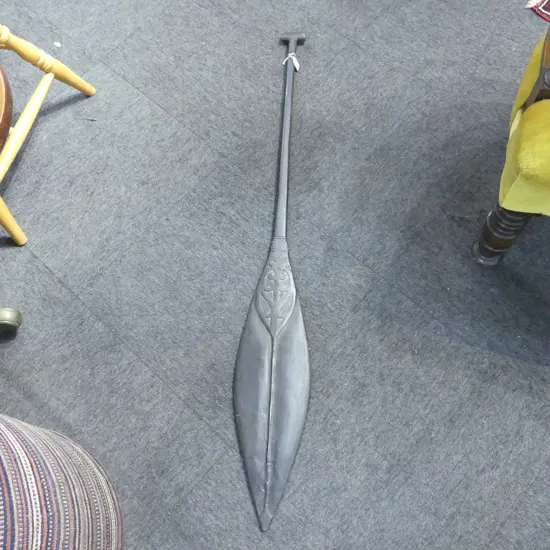 CARVED MAORI PADDLE L.1620mm