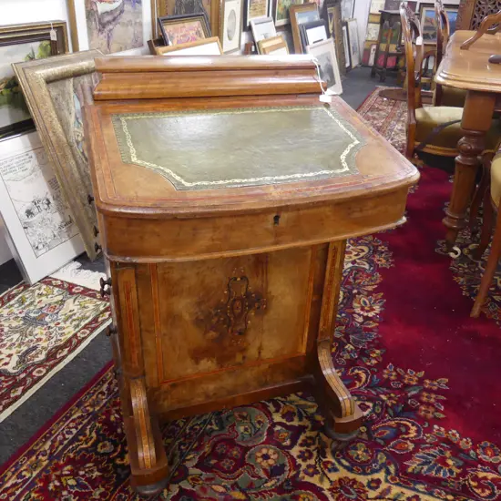 VICTORIAN DAVENPORT (some old repairs)