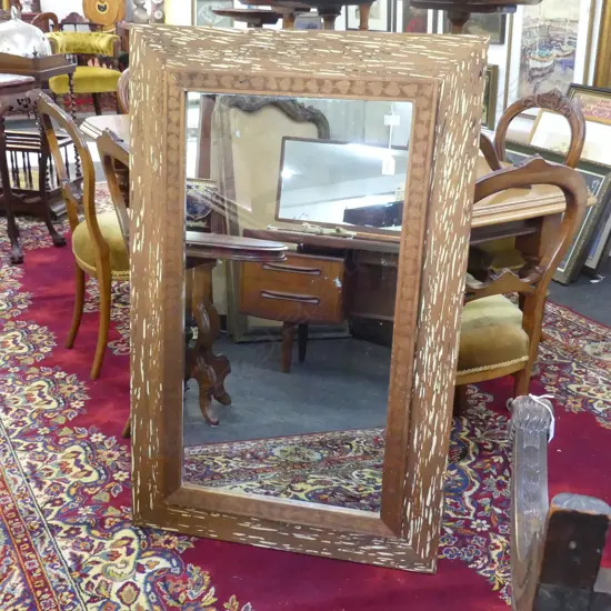 LG WOODEN FRAMED MIRROR 1170x745mm