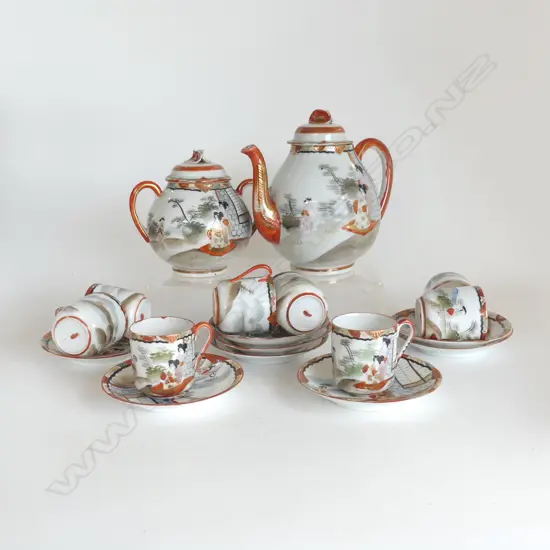 VINTAGE JAPANESE TEA SET 19PCS