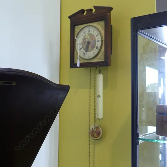 ANTIQUE STYLE W. GERMAN WALL CLOCK 