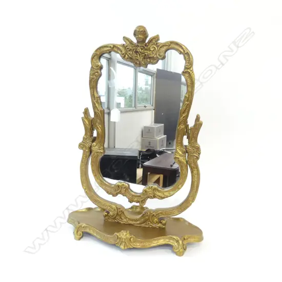 GILDED TABLE MIRROR H.600mm