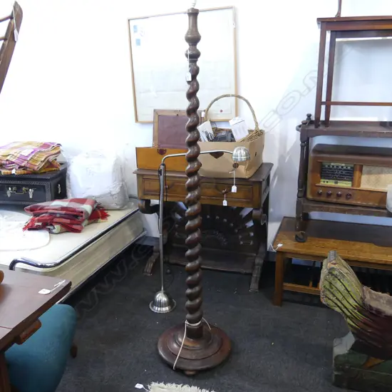 BARLEY TWIST STANDARD LAMP BASE (NO SHADE) H.1800mm