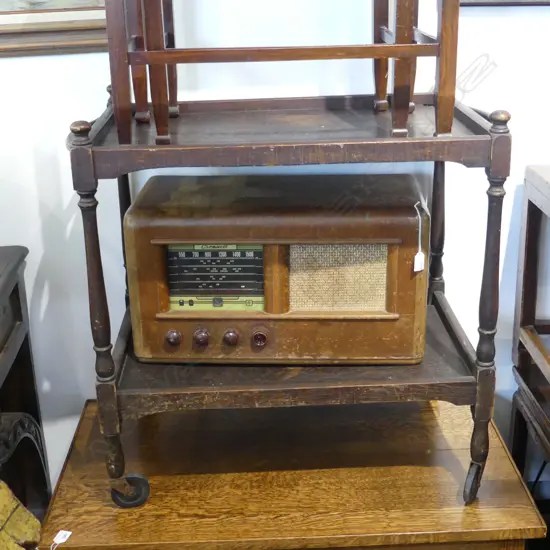 OAK TEA TROLLEY 820x475x750mm