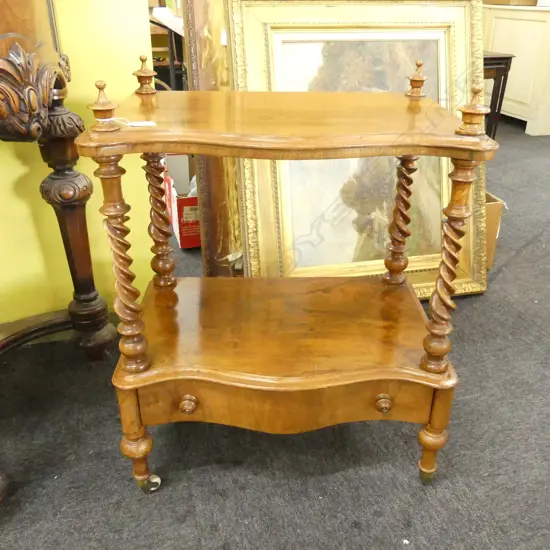VICTORIAN 2 TIER WHAT NOT SIDE TABLE 570x370x725mm