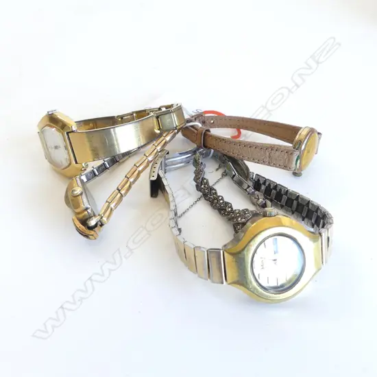 5 VINTAGE LADIES WATCHES, INCL 2 SEIKO, MALTON & ELECTRA