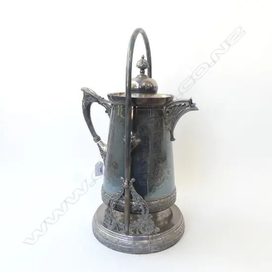 LG SILVER PLATE JUG H.440mm