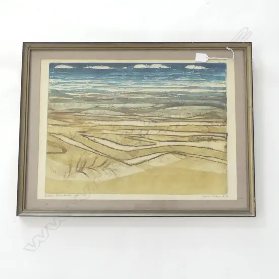 NUMBERED PRINT PAKIRI SANDFEILDS BY ALISON PICKMERE H480 W640MM