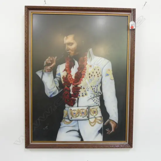 E. WEIR, ELVIS ARTWORK, '92 600x445mm