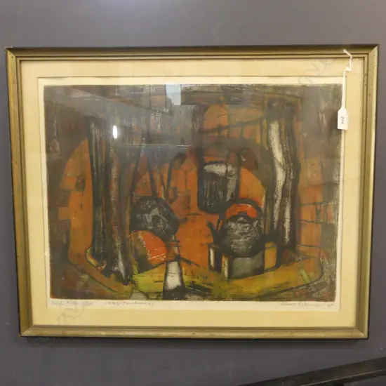 NUMBERED PRINT  CAMP FIRE BY ALISON PICKMERE